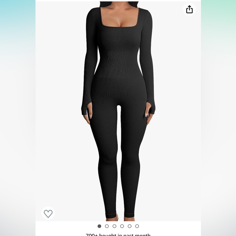 Ribbed Black jumpsuit!